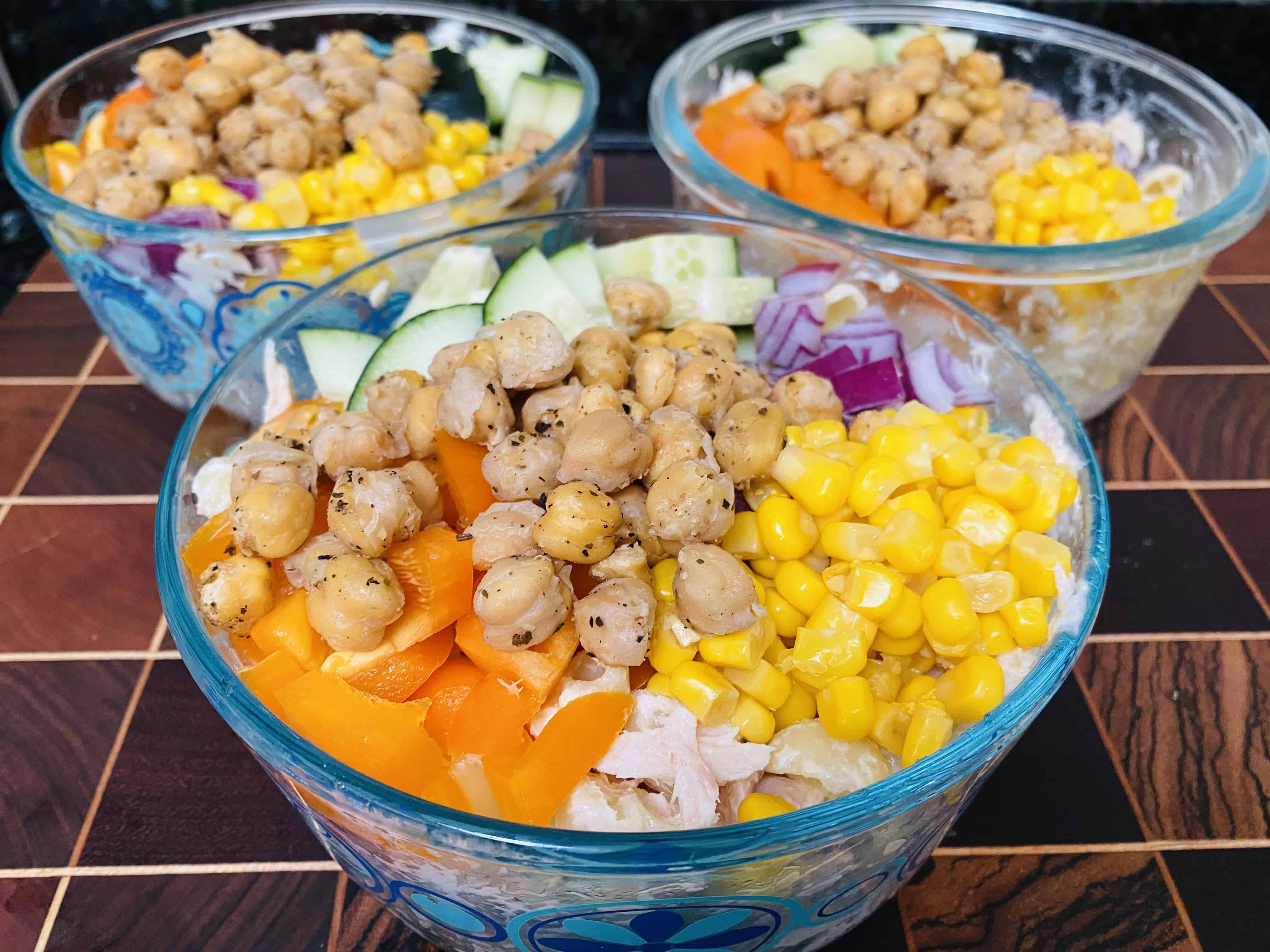 crispy chickpea salad